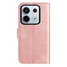 For Redmi Note 13 Pro 5G Dual-Folded S-shape Leather Phone Case(Rose Gold) - 3