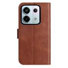 For Redmi Note 13 Pro 5G Dual-Folded S-shape Leather Phone Case(Coffee) - 3