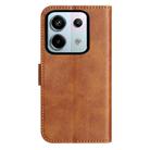 For Redmi Note 13 Pro 5G Dual-Folded S-shape Leather Phone Case(Brown) - 3