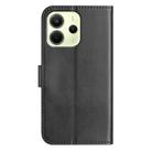 For Redmi Note 14 4G 163.25mm Dual-Folded S-shape Leather Phone Case(Black) - 3
