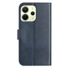 For Redmi Note 14 4G 163.25mm Dual-Folded S-shape Leather Phone Case(Navy Blue) - 3