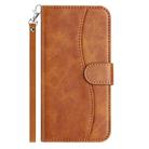 For Xiaomi 14T Dual-Folded S-shape Leather Phone Case(Brown) - 2