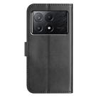For Xiaomi Poco F6 Pro 5G Dual-Folded S-shape Leather Phone Case(Black) - 3