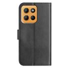 For Motorola Moto G15 Dual-Folded S-shape Leather Phone Case(Black) - 3