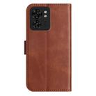 For Motorola Edge 40 Dual-Folded S-shape Leather Phone Case(Coffee) - 3