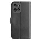 For Motorola Edge 50 Dual-Folded S-shape Leather Phone Case(Black) - 3