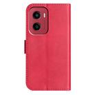 For Motorola Moto G05 Dual-Folded S-shape Leather Phone Case(Rose Red) - 3