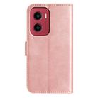 For Motorola Moto G05 Dual-Folded S-shape Leather Phone Case(Rose Gold) - 3