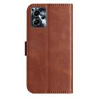 For Motorola Moto G13 Dual-Folded S-shape Leather Phone Case(Coffee) - 3