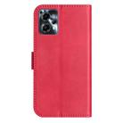 For Motorola Moto G14 4G Dual-Folded S-shape Leather Phone Case(Rose Red) - 3