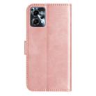 For Motorola Moto G14 4G Dual-Folded S-shape Leather Phone Case(Rose Gold) - 3