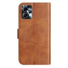 For Motorola Moto G14 4G Dual-Folded S-shape Leather Phone Case(Brown) - 3