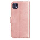 For Motorola Moto G50 5G Dual-Folded S-shape Leather Phone Case(Rose Gold) - 3