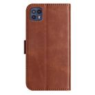 For Motorola Moto G50 5G Dual-Folded S-shape Leather Phone Case(Coffee) - 3