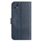 For Motorola Moto G50 5G Dual-Folded S-shape Leather Phone Case(Navy Blue) - 3