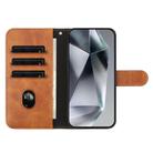For Motorola Moto G54 Dual-Folded S-shape Leather Phone Case(Brown) - 3