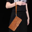 For Motorola Moto G54 Dual-Folded S-shape Leather Phone Case(Brown) - 6