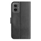 For Motorola Moto G55 Dual-Folded S-shape Leather Phone Case(Black) - 3