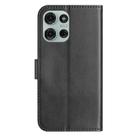For Motorola Moto G75 5G Dual-Folded S-shape Leather Phone Case(Black) - 3