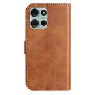 For Motorola Moto G75 5G Dual-Folded S-shape Leather Phone Case(Brown) - 3