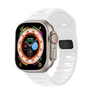 For Apple Watch 46mm / 49mm / 45mm / 44mm Kalebol Sport Silicone Strap(White) - 1