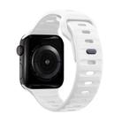 For Apple Watch 46mm / 49mm / 45mm / 44mm Kalebol Sport Silicone Strap(White) - 2