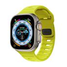 For Apple Watch 46mm / 49mm / 45mm / 44mm Kalebol Sport Silicone Strap(Grass Green) - 1
