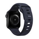 For Apple Watch 46mm / 49mm / 45mm / 44mm Kalebol Sport Silicone Strap(Midnight) - 2