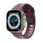 For Apple Watch 46mm / 49mm / 45mm / 44mm Kalebol Sport Silicone Strap(Smoky Purple) - 1