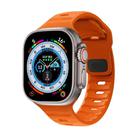 For Apple Watch 42mm / 41mm / 40mm / 38mm Kalebol Sport Silicone Strap(Dark Orange) - 1