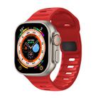 For Apple Watch 42mm / 41mm / 40mm / 38mm Kalebol Sport Silicone Strap(Red) - 1