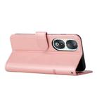 For Honor 90 Stitching Calf Texture Buckle Leather Phone Case(Rose Gold) - 3