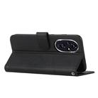 For Honor 200 Stitching Calf Texture Buckle Leather Phone Case(Black) - 3