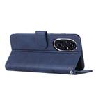 For Honor 200 Stitching Calf Texture Buckle Leather Phone Case(Blue) - 3
