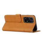 For Honor 200 Lite Global Stitching Calf Texture Buckle Leather Phone Case(Yellow) - 3