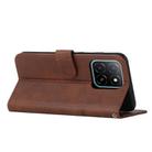 For Honor X5b / X5b Plus 4G Stitching Calf Texture Buckle Leather Phone Case(Brown) - 3