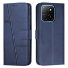 For Honor X5b / X5b Plus 4G Stitching Calf Texture Buckle Leather Phone Case(Blue) - 1