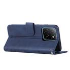 For Honor X5b / X5b Plus 4G Stitching Calf Texture Buckle Leather Phone Case(Blue) - 3