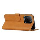 For Honor X5b / X5b Plus 4G Stitching Calf Texture Buckle Leather Phone Case(Yellow) - 3