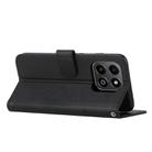 For Honor X6b / X6a Stitching Calf Texture Buckle Leather Phone Case(Black) - 3