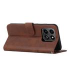 For Honor X6b / X6a Stitching Calf Texture Buckle Leather Phone Case(Brown) - 3