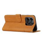 For Honor X6b / X6a Stitching Calf Texture Buckle Leather Phone Case(Yellow) - 3