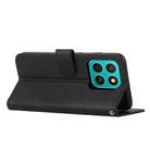 For Honor X8b Stitching Calf Texture Buckle Leather Phone Case(Black) - 3