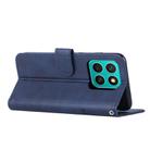 For Honor X8c 4G Stitching Calf Texture Buckle Leather Phone Case(Blue) - 3