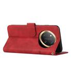For Honor X9c 5G Stitching Calf Texture Buckle Leather Phone Case(Red) - 3