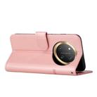For Honor X9c 5G Stitching Calf Texture Buckle Leather Phone Case(Rose Gold) - 3