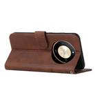 For Honor X50 / X9b / X50 GT Stitching Calf Texture Buckle Leather Phone Case(Brown) - 3