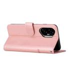 For Honor 400 Stitching Calf Texture Buckle Leather Phone Case(Rose Gold) - 3