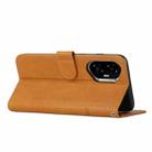 For Honor 400 Stitching Calf Texture Buckle Leather Phone Case(Yellow) - 3