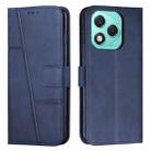 For Honor 400 Lite Stitching Calf Texture Buckle Leather Phone Case(Blue) - 1